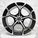 RIN 19X8.5 5-112 R1 SPORT AH2030 BLACK MACHINE FACE ET40 CB66.5
