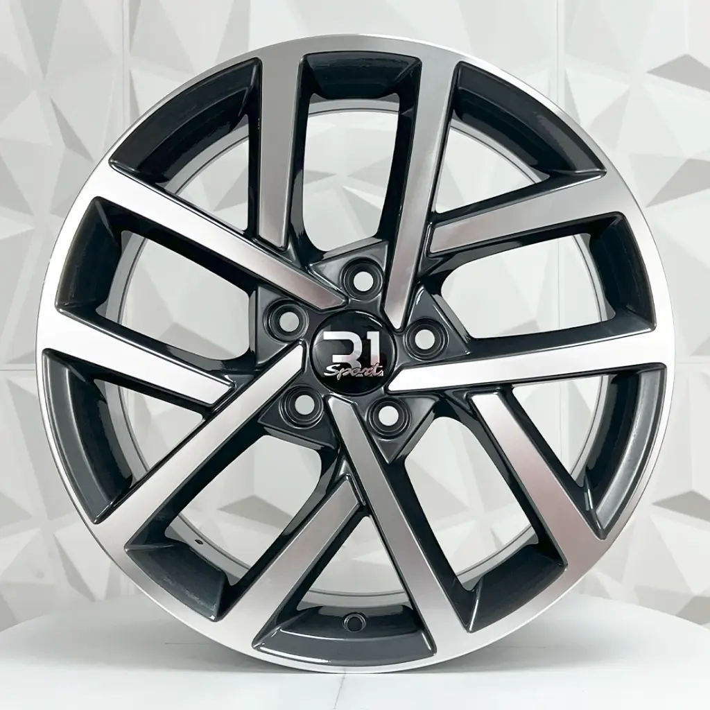RIN 17X7 5-112 R1 SPORT 7063 GUNMETAL MACHINE FACE ET49 CB57.1