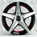 RIN 13X5.5 4-100 R1 SPORT L2244 BLACK MF RED LINE ET20 CB73.1