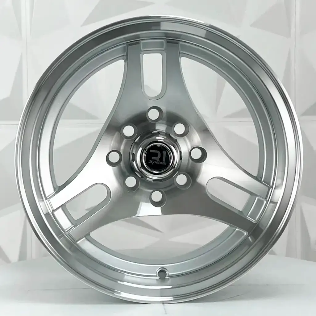 RIN 13X7 4-100/114.3 R1 SPORT L2169 SILVER MACHINED FACE AND LIP ET-10 CB73.1