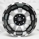 RIN 15X10 5-139.7 R1 SPORT 57015 BLACK MACHINE FACE ET-45 CB110