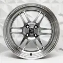 RIN 16X7 4-100 R1 SPORT DX117 BLACK MACHINE FACE MACHINE LIP ET35 CB73.1