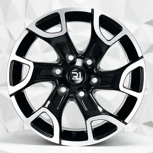 [178557] RIN 17X9 6-139.7 R1 SPORT TH086 MATTE BLACK MACHINE FACE ET0 CB106.1